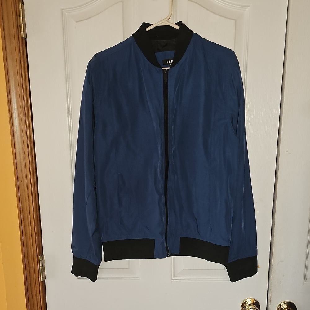 DKNY Navy Blue Bomber Jacket